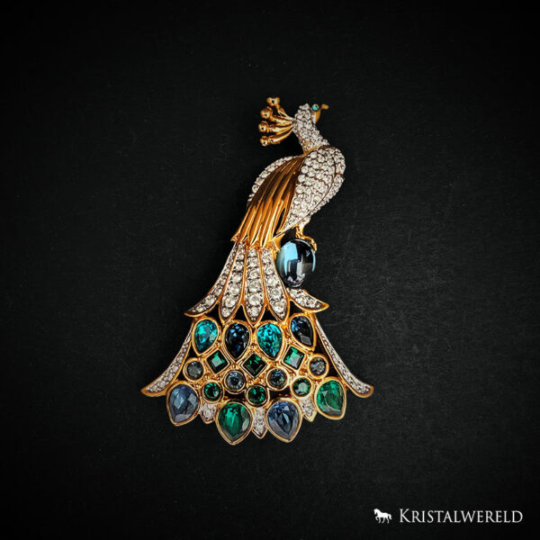 Brooch peacock