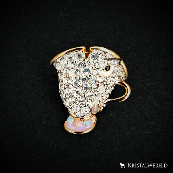 Broche Mrs. Potts & Chip - Belle en het Beest 10-jarig jubileum set - l.e. 1000 stuks - Afbeelding 4