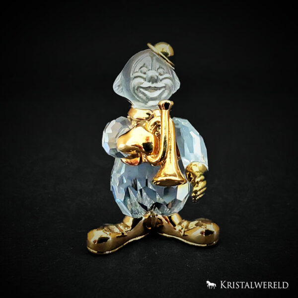 Broche clown met trompet