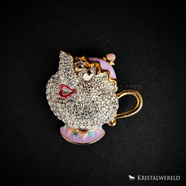 Broche Mrs. Potts & Chip - Belle en het Beest 10-jarig jubileum set - l.e. 1000 stuks
